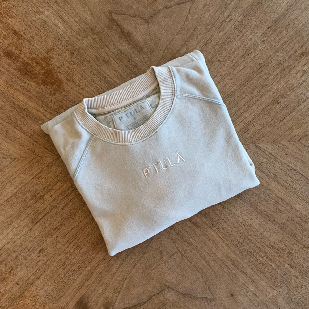 P’tula Cream Perfectly Imperfect Crew Sweatshirt